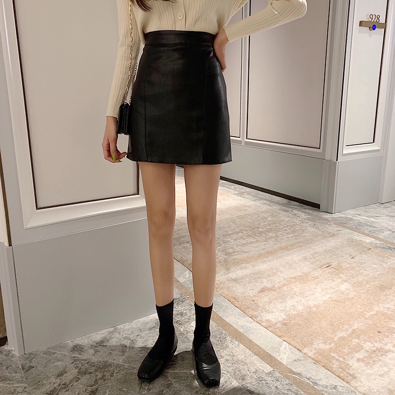 S-2XL Chân váy ngắn chất liệu da PU thời trang cho nữ | BigBuy360 - bigbuy360.vn