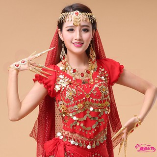 Bộ Trang Phục Biểu Diễn Múa Bụng Phong Cách Ấn Độ