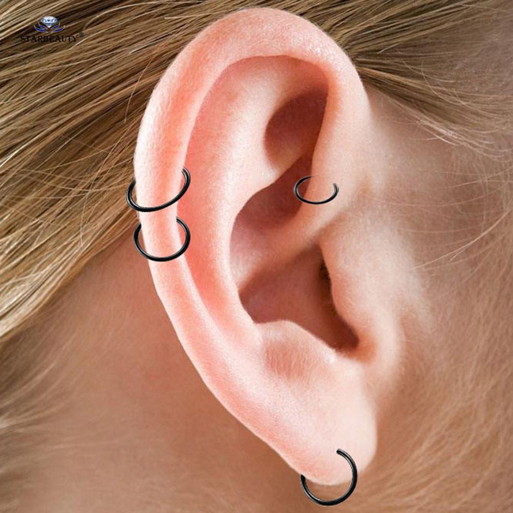 1 Khuyên Tai / Mũi Mỏng 0.8mm Nhiều Màu Thời Trang