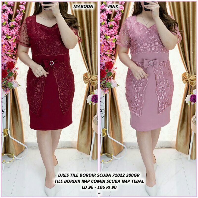 Đầm thêu họa tiết xinh xắn 71022