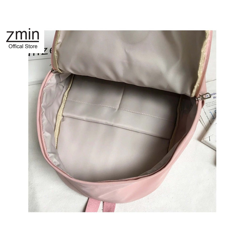 Balo thời trang đi học Zmin, chống thấm nước vừa laptop 14inch, A4-Z058