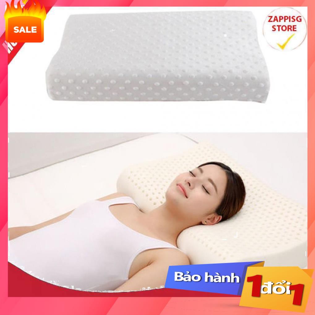 Gối cao su non Người lớn Cao Cấp Chống Ngáy Ngủ, Đau Cột Sống Cổ (Bảo hành 1 đổi 1)