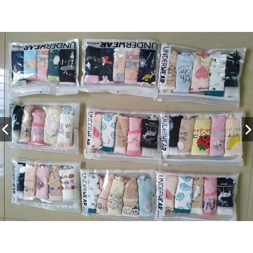 Set 5 quần lót cotton WEAR họa tiết cực đẹp | BigBuy360 - bigbuy360.vn