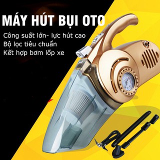 Máy hút bụi oto cầm tay Máy Hút Bụi Kiêm Bơm Lốp Ô Tô Cầm Tay Đa Năng 4 Trong 1