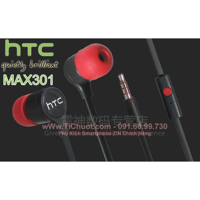 [ZIN Chính Hãng] Tai nghe HTC One Max301 Siêu Bass (Ko Hộp)