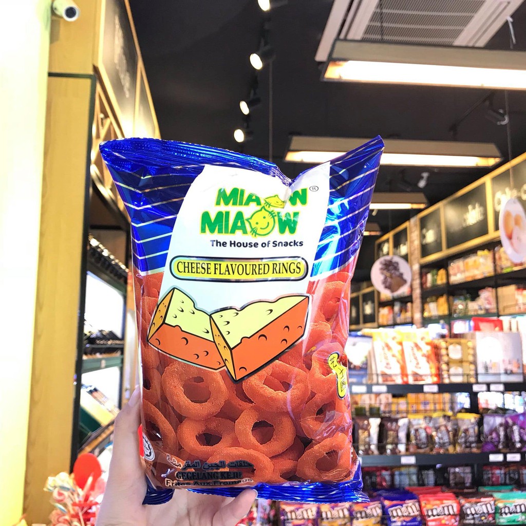 Snack Phô Mai vòng mực Miaow Miaow Bim Bim giòn