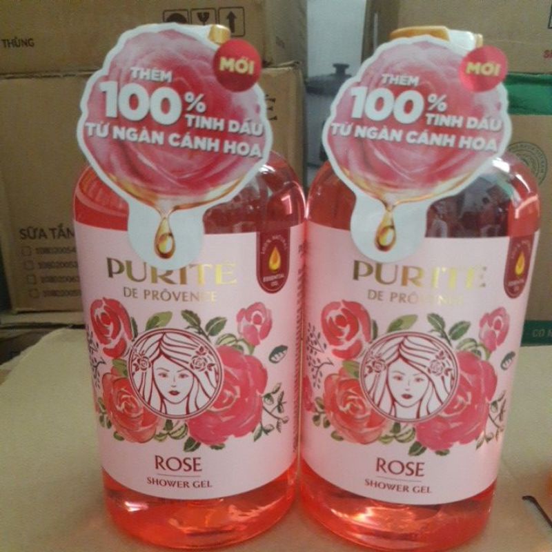 Sữa Tắm Purite 500ml hoa hồng và anh đào