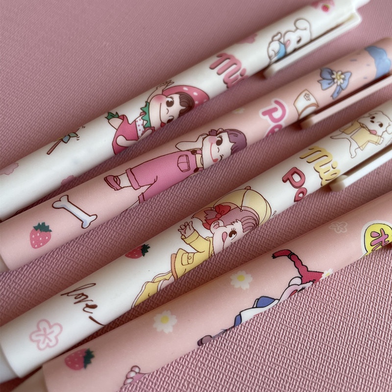 Bút Gel Bấm Mực Đen Fujiya