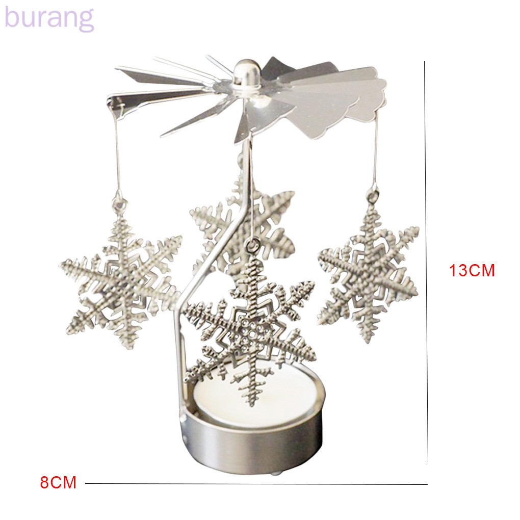 Giá Để Nến Xoay Được Bằng Kim Loại Dùng Trang Trí Tiệc Cưới, Giáng Sinh