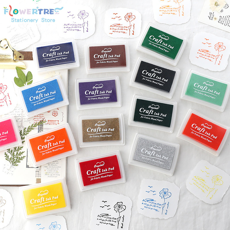 Đệm mực đóng dấu màu kẹo đẹp mắt DIY