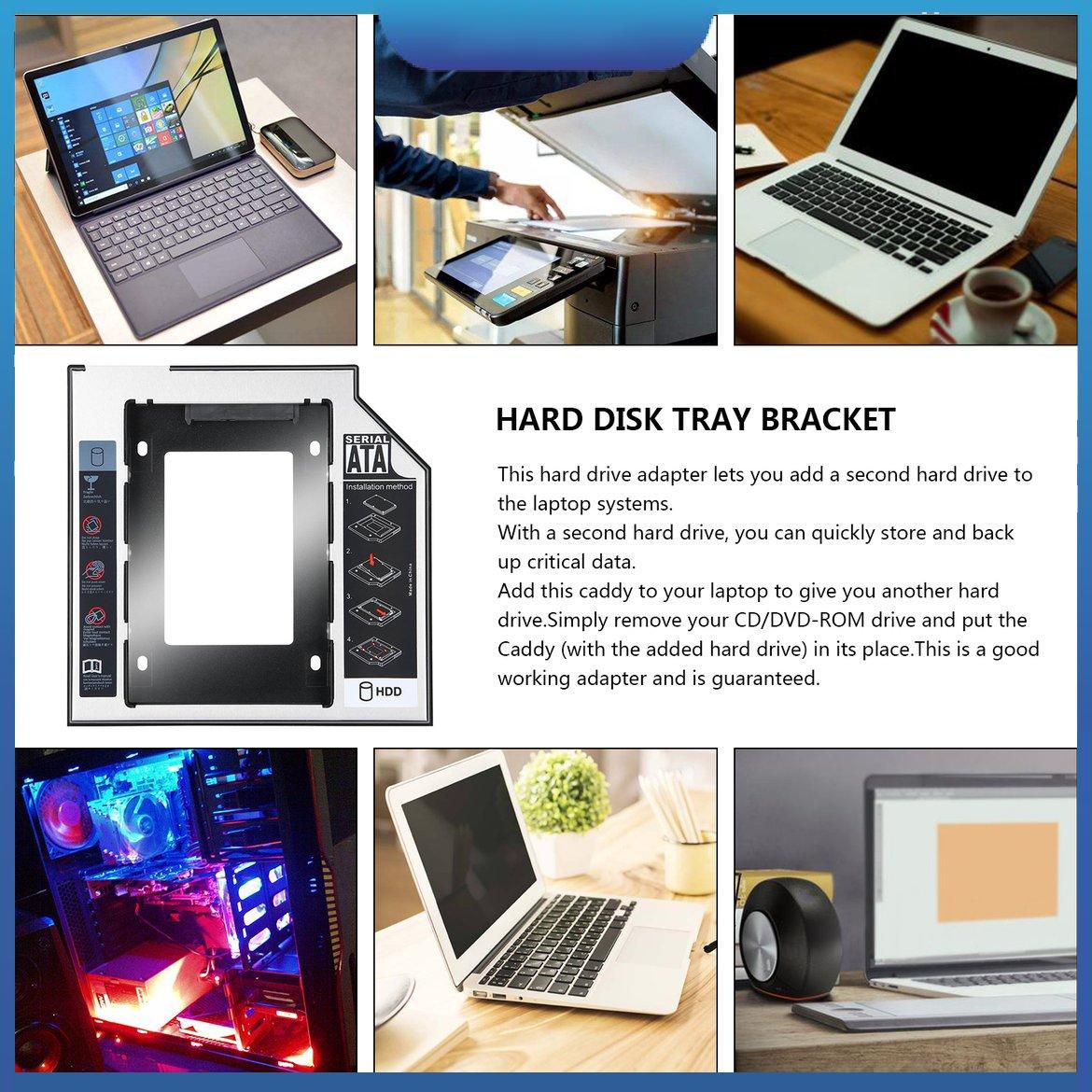 Khay ổ cứng 9.5mm SATA 2nd HDD SSD cho CD/DVD-ROM