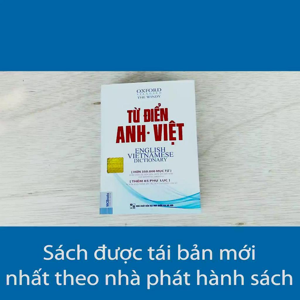 Sách - Từ Điển Anh VIệt Phiên Bản Bìa Mềm Màu Trắng - Giải Nghĩa Đầy Đủ Ví Dụ Phong Phú | BigBuy360 - bigbuy360.vn