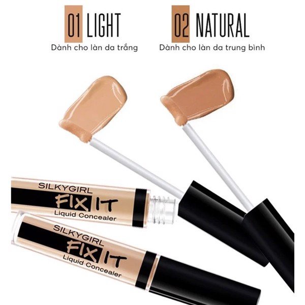 Kem Che Khuyết Điểm Silkygirl Fix It Concealer Liquid 2ml