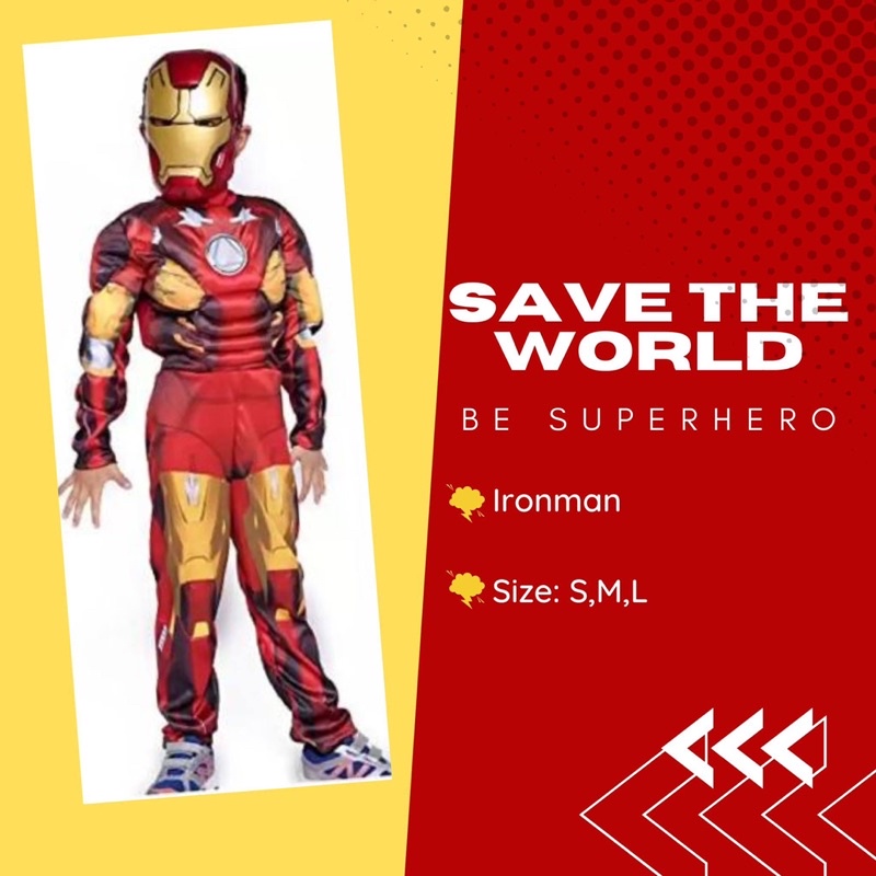 TRANG PHỤC NGƯỜI SẮT IRONMAN TRẺ EM HÓA TRANG SIÊU ANH HÙNG