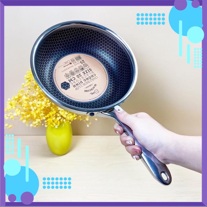 Chảo tổ ong fivestar 3 lớp inox 304 sâu lòng msp87258