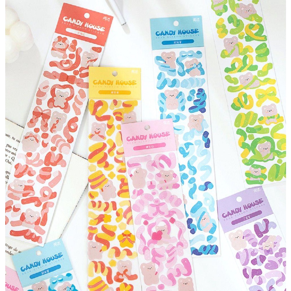 Bộ 2 Sticker Dán Trang Trí Nhật Ký Hình Kẹo Dễ Thương