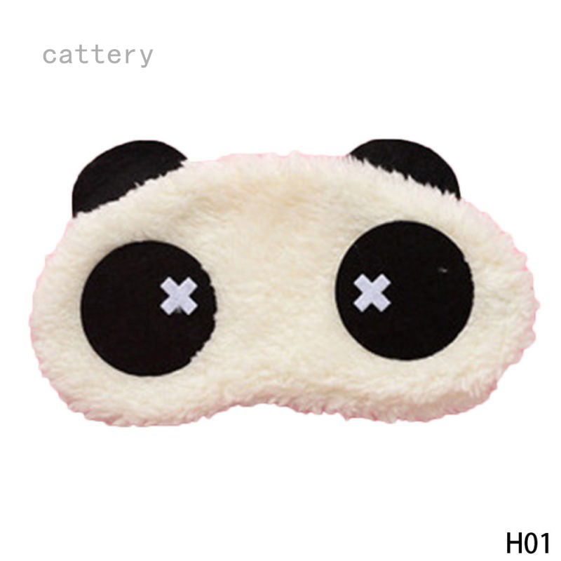 cattery Đồ bịt mắt hình gấu trúc dễ thương dùng khi ngủ