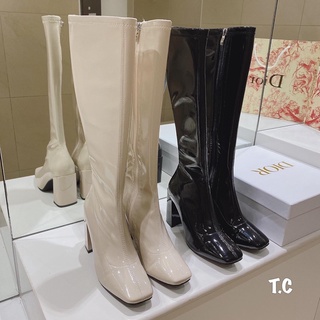 Boot đùi da bóng gót trụ mới nhất 2022