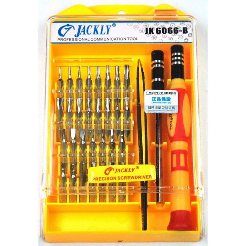 Bộ 32 món tua vít đa năng Jackly JK6066-B (Vàng)