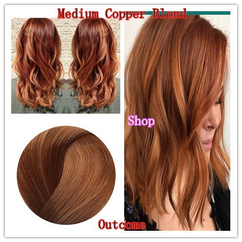 Thuốc Nhuộm Tóc Màu Nâu Đồng - Medium Golden Copper Blonde