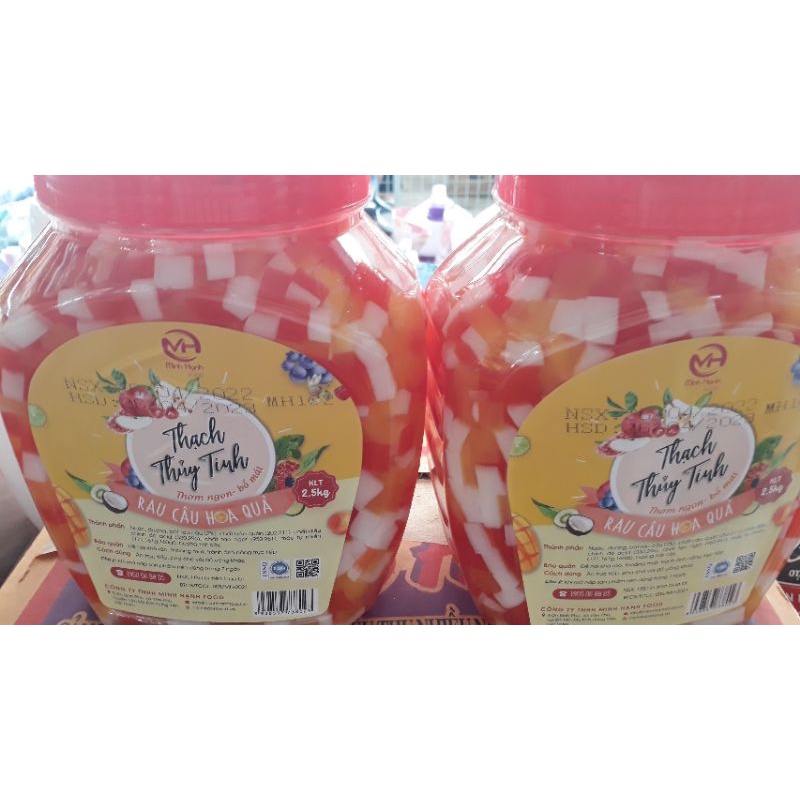 Hộp 2,5kg thạch thủy tinh Minh Hạnh