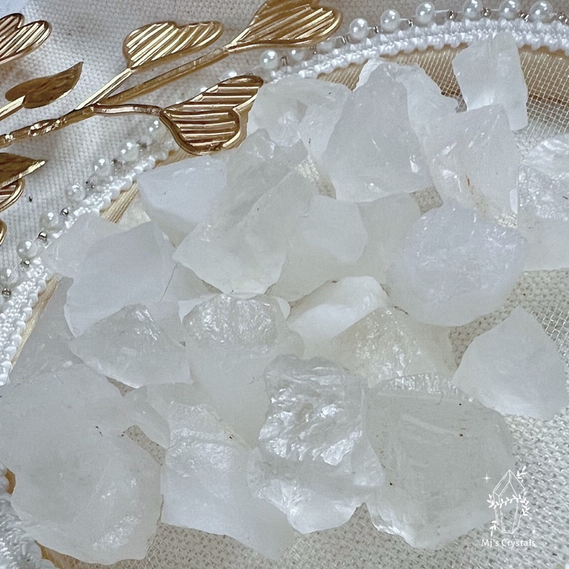 Đá thô Clear Quartz Brazil màu trắng đẹp  dùng sưu tầm, làm handmade, Reiki, thanh tẩy, thiền định