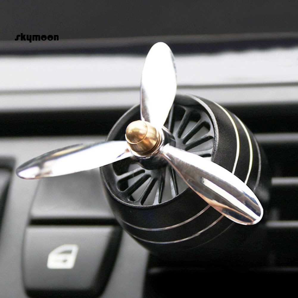 Phụ kiện kẹp lan toả nước hoa có quạt và đèn led dành cho xe hơi