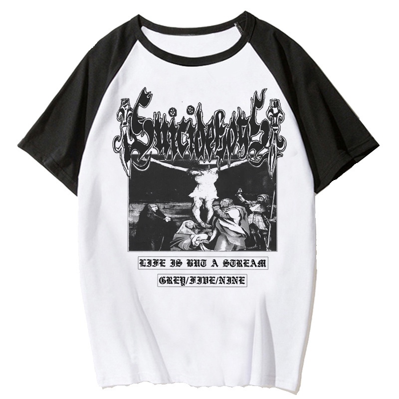 Suicideboys Áo nam In Hình Thần Thoại Nhật Bản y2k grunge