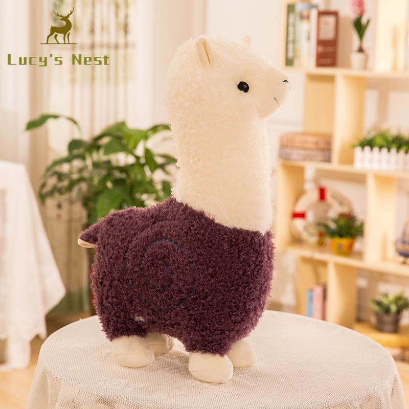 Đồ chơi thú nhồi bông lạc đà Alpaca mềm mại đáng yêu
