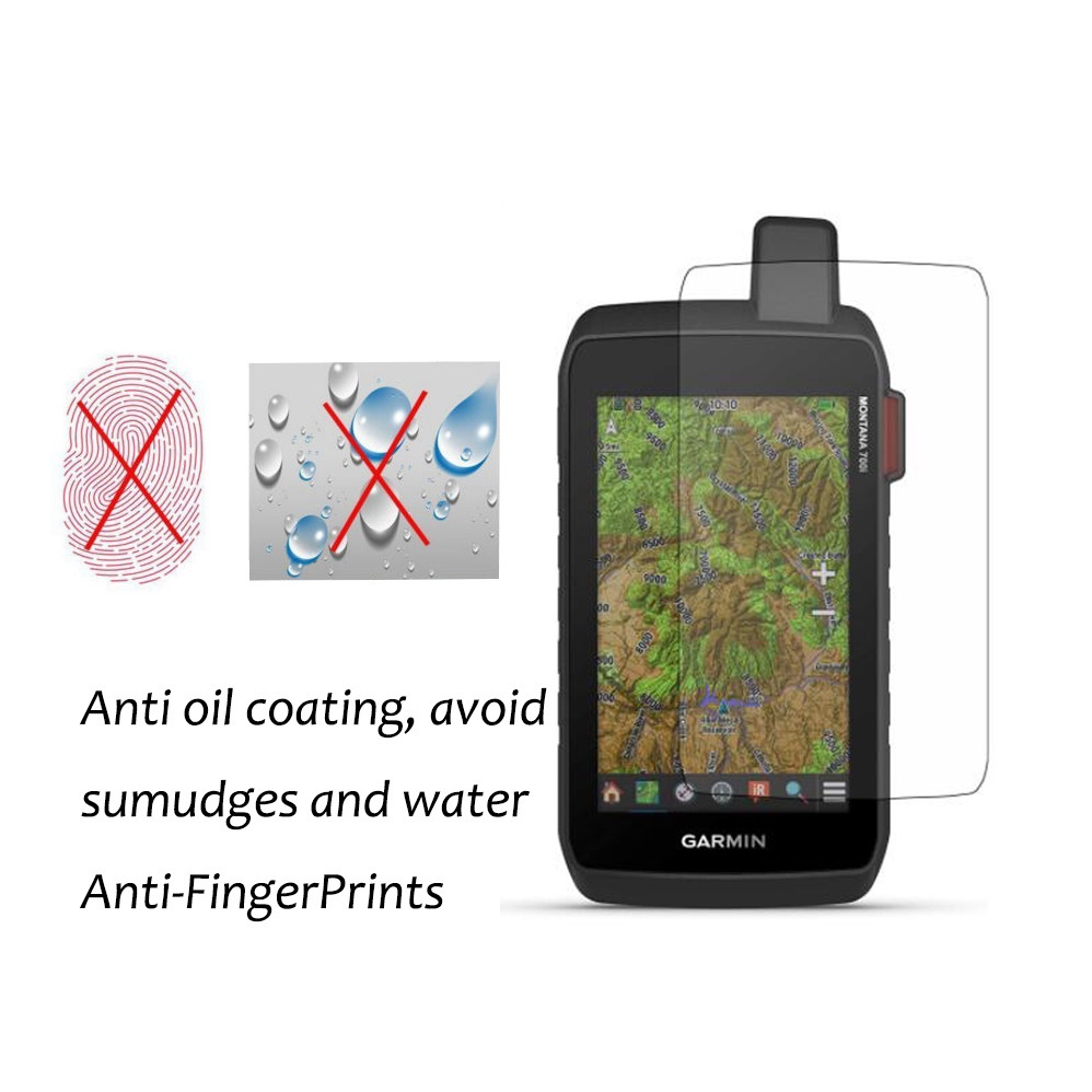 Silicone Ốp Silicon Bảo Vệ Màn Hình Và Kính Cường Lực Cho garmin montana 700 750 750i 700i