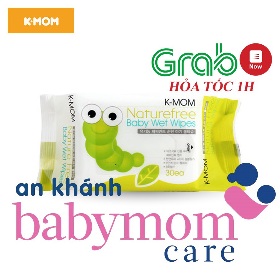 KHĂN ƯỚT CAO CẤP K-MOM HÀN QUỐC (30C)