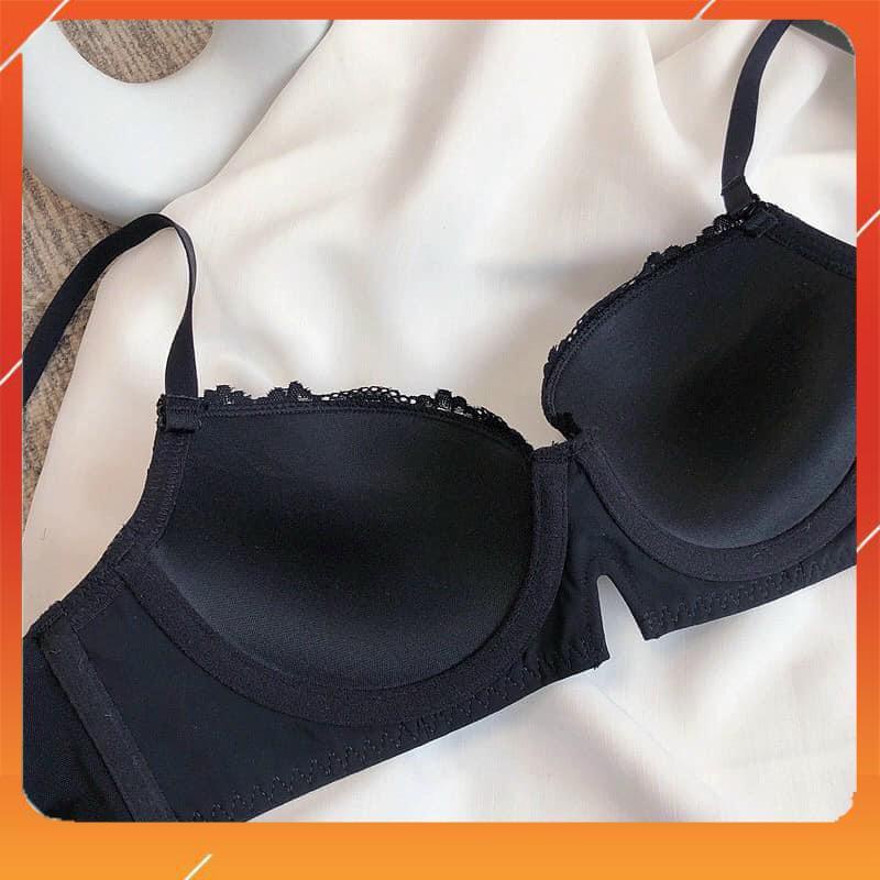 Set bộ đồ lót nữ hàng cao cấp Vickkk phối ren, áo cup ngang, có gọng, mút đệm vừa, Mã B29070