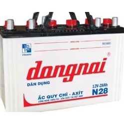 Bình ắc quy 12v dân dụng đồng nai N28 | 12V - 28Ah tặng acid châm bình.