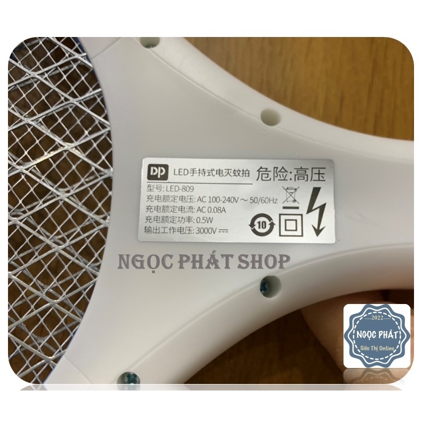 VỢT MUỖI CAO CẤP- CÓ ĐÈN LED - DP 809