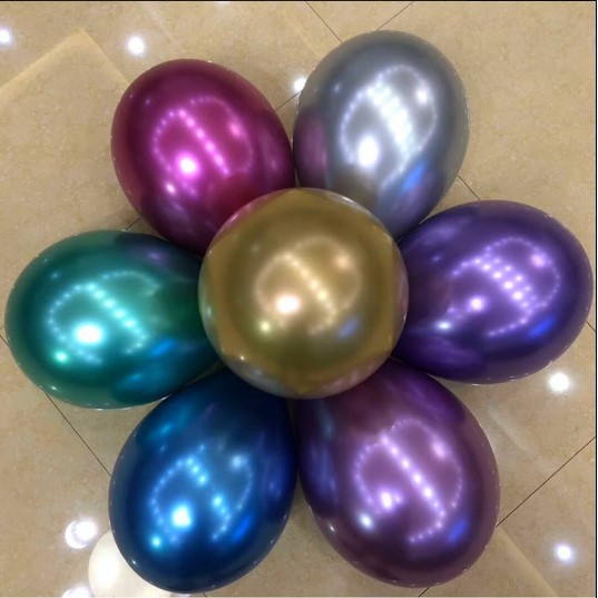 Bong bóng Siêu nhũ Chrome size 30cm Bịch 10c bong bóng trang trí sinh nhật phụ kiện trang trí sinh nhật happy birthday