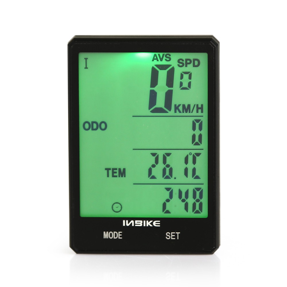 Đồng hồ đo tốc độ không dây màn hình LCD 2.8inch chống nước cho xe đạp