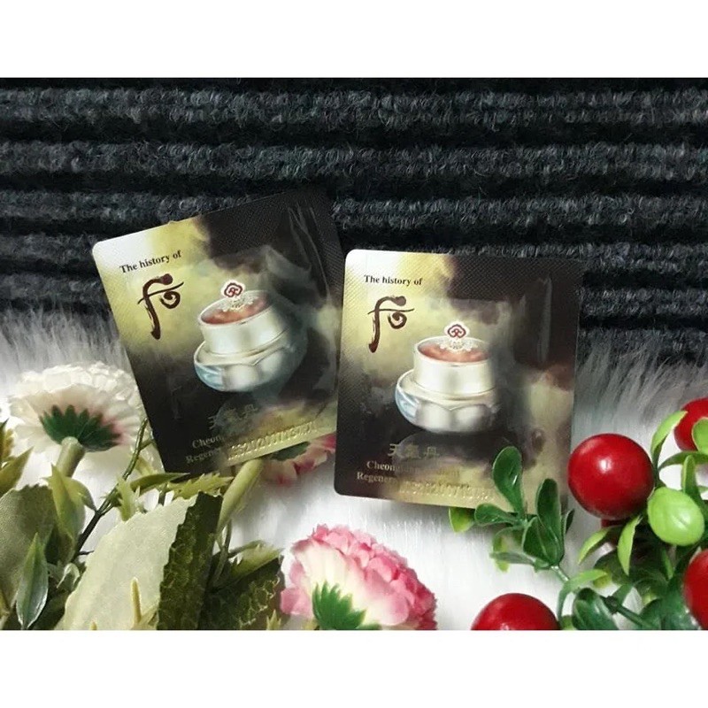 Combo 10 Sample Kem Dưỡng Mắt Tái Sinh Whoo Cheongidan Radiant Regenerating Eye Cream 1ml | BigBuy360 - bigbuy360.vn