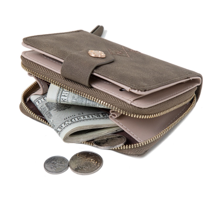 Ví Ngắn Đựng Thẻ Thiết Kế Dễ Thương Cho Nữ