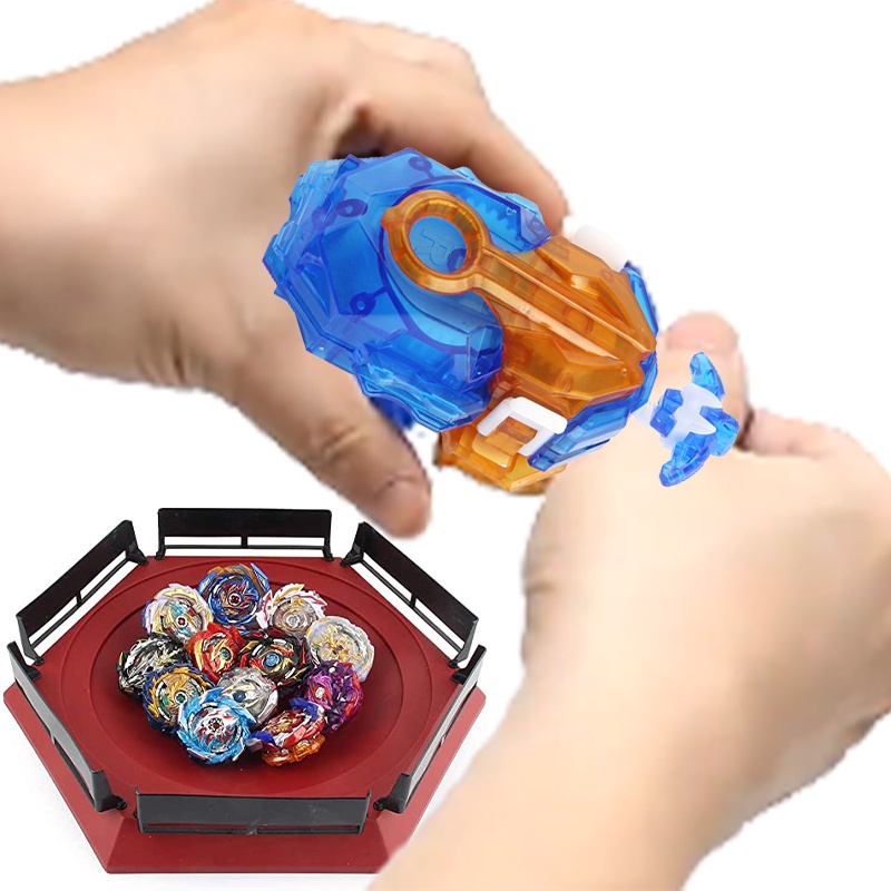 Đồ chơi bệ phóng con quay Beyblade B-184 kéo dây hai chiều trái phải thích hợp làm quà tặng cho bé trai 38 phong cách