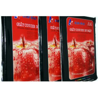 GIẤY IN ẢNH COUCHE 2 MẶT BÓNG 260G HIỆU KIM MAI ( 50 TỜ /XẤP) in ảnh 2 mặt bóng Kim Mai (260g)