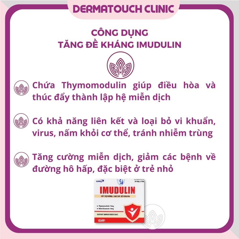 Tăng đề kháng Imudulin dành cho trẻ em và người lớn hộp 20 ống x 10mL