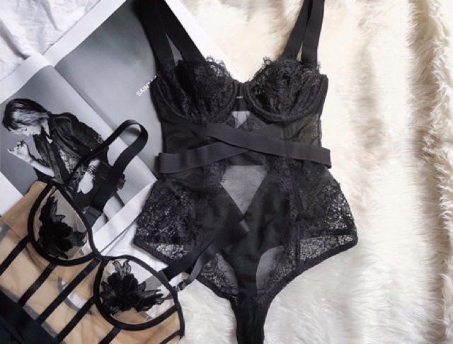 Bodysuit ren có gọng - nút bấm dưới đáy kiểu dáng sexy gợi cảm ( CÓ SẴN ) | BigBuy360 - bigbuy360.vn