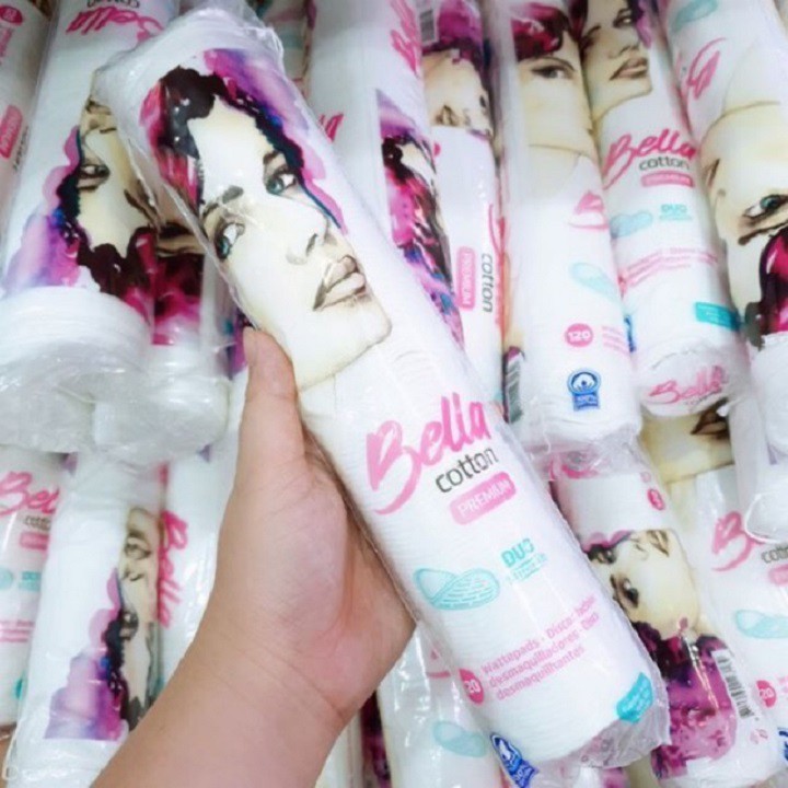 Bông tẩy trang Bella Cotton Premium 120 miếng