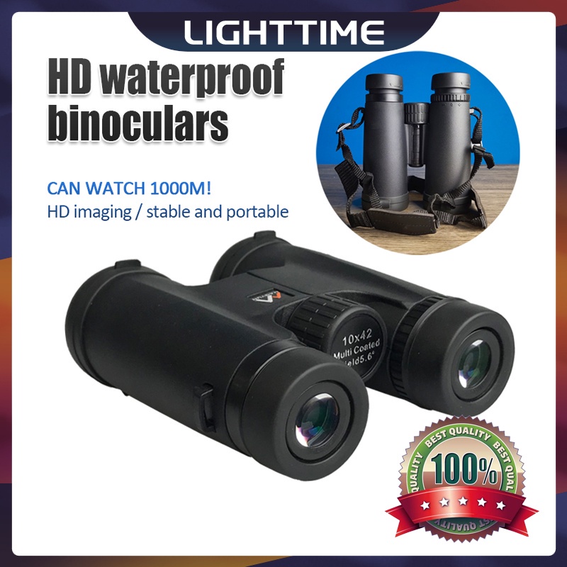 Ống Nhòm Mini 10x42 HD 2000M BAK4 FMC Có Thể Gấp Gọn Tiện Dụng Cho Các Hoạt Động Ngoài Trời