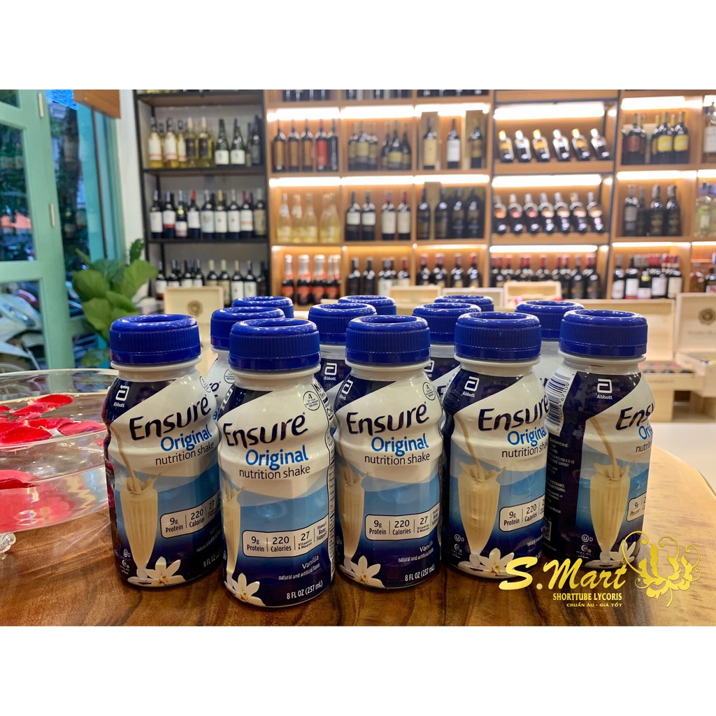 SỮA ENSURE ORIGINAL NUTRITION SHAKE CHAI NƯỚC 237ML