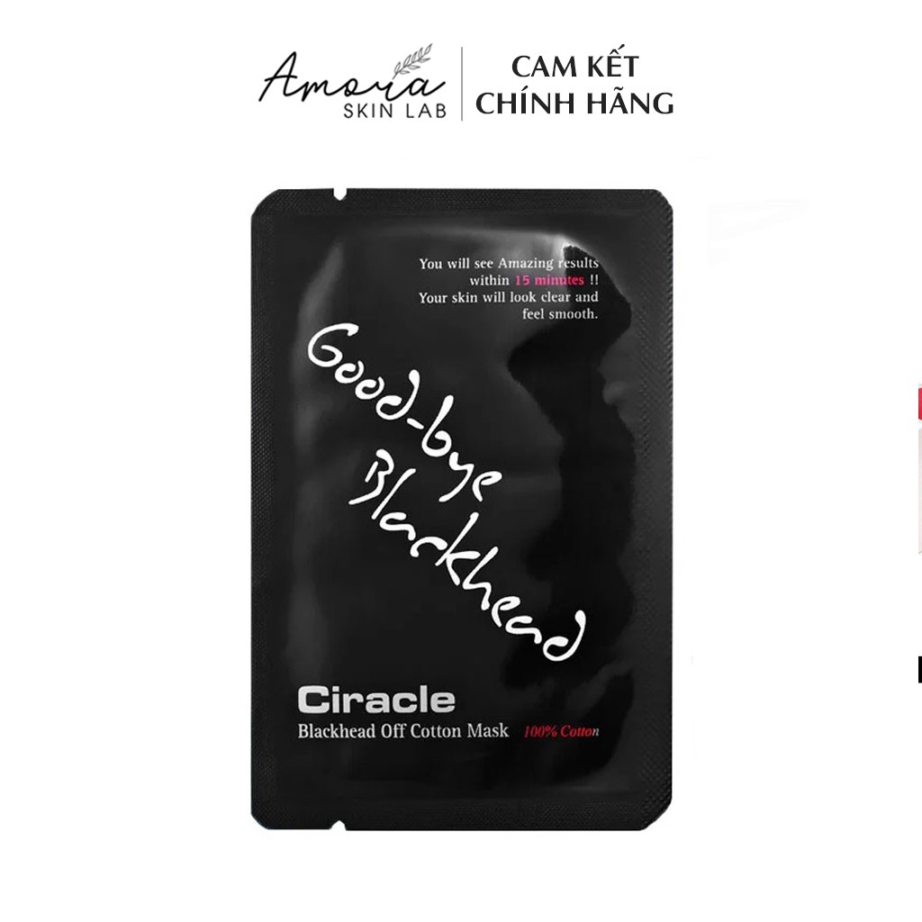 Miếng Dán Hút Mụn Ciracle Black Head Cotton Mask Hàn Quốc - Amora Skinlab
