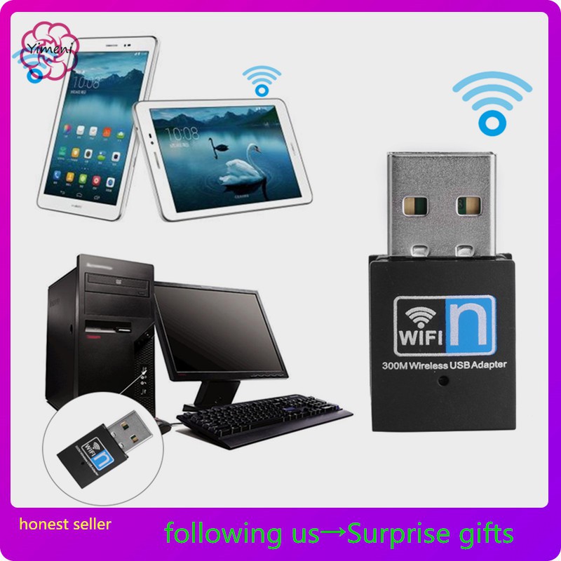Usb 2.0 WiFi 300M Mini cho máy tính