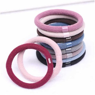 THUN CỘT TÓC MÀU TRƠN SET 10 CÁI ĐỦ MÀU