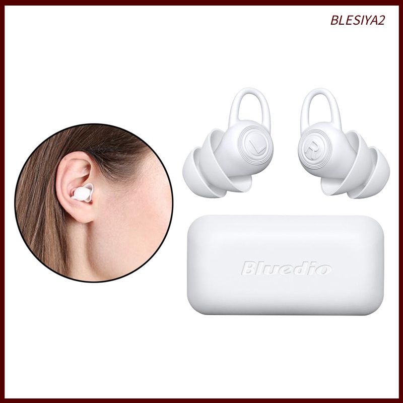 2 Nút Bịt Tai Bằng Silicon Mềm Chống Ồn Có Thể Tái Sử Dụng Dùng Khi Đi Bơi