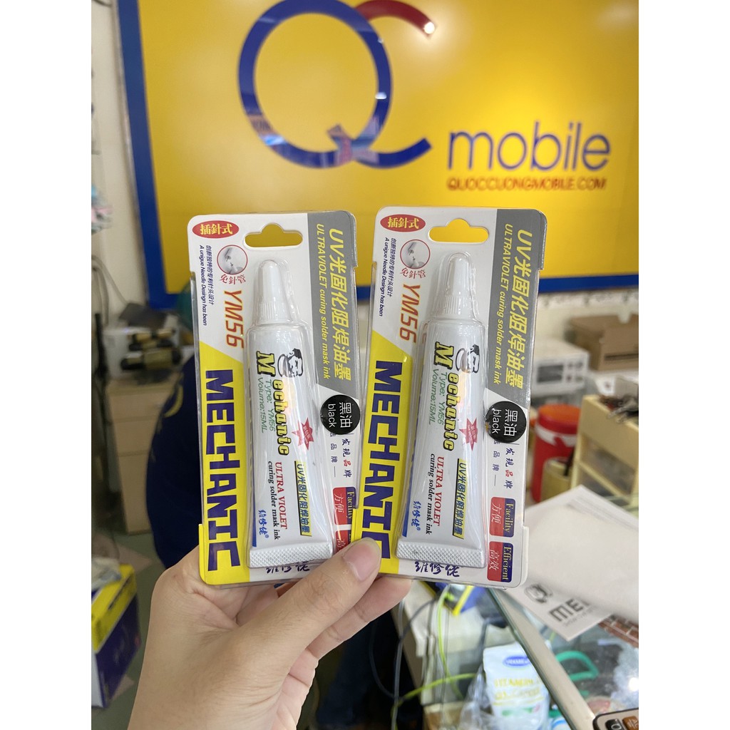 Keo đen làm main Mechanic UV-YM56 (Keo chống chạm)